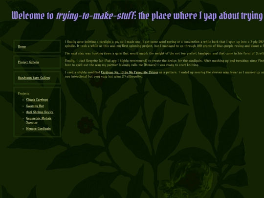 Projects/MenaceCardigain screenshot
