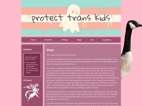 Blogs/rant screenshot