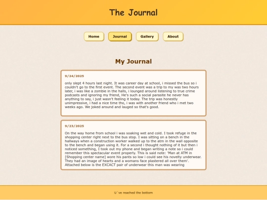 journal screenshot