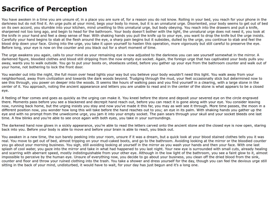 SacrificeofPerception screenshot