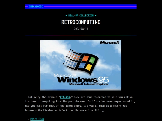 retrocomputing screenshot