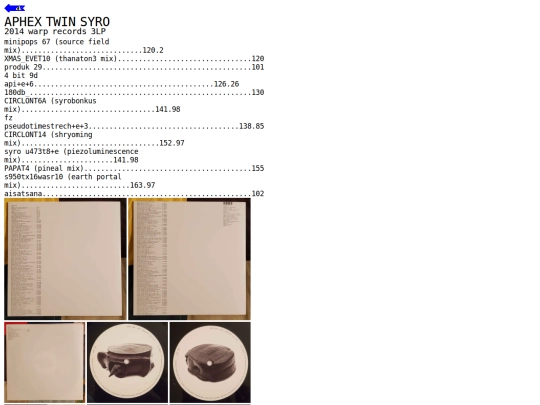 albums/syro screenshot