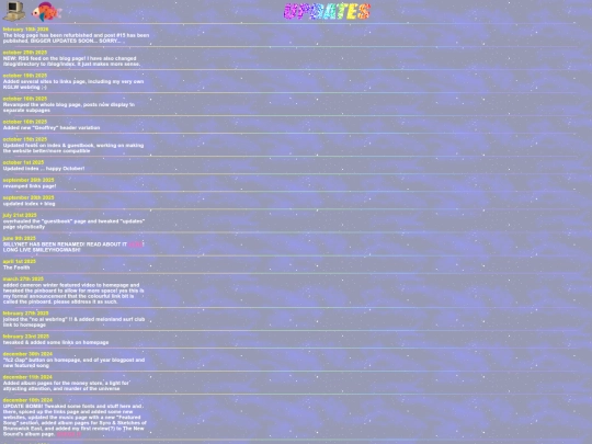 updates screenshot