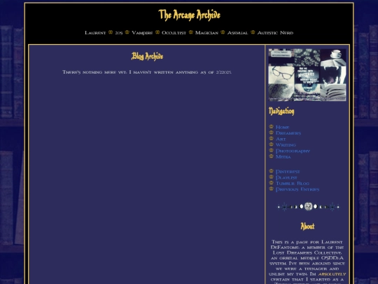 arcane-archive/archive screenshot