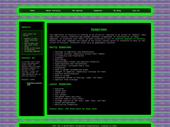 symptoms screenshot