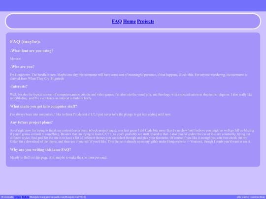 FAQ/faq screenshot