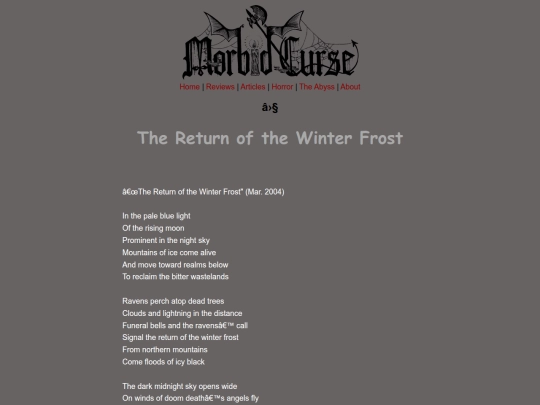 discography/frost-lyrics screenshot