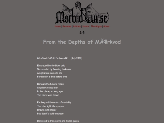 discography/morkvod-lyrics screenshot