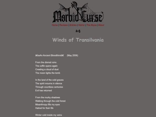 discography/transilvania-lyrics screenshot