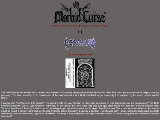 reviews/dissection screenshot