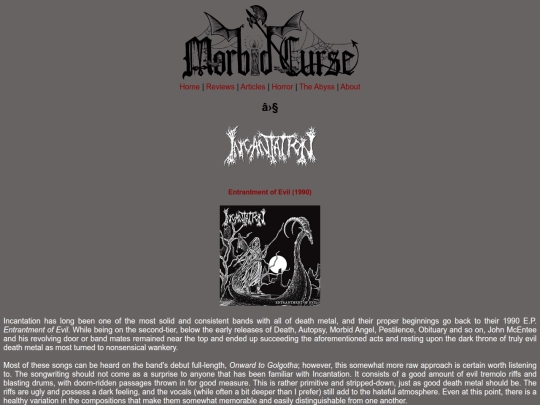 reviews/incantation screenshot