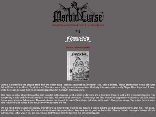 reviews/prosector screenshot