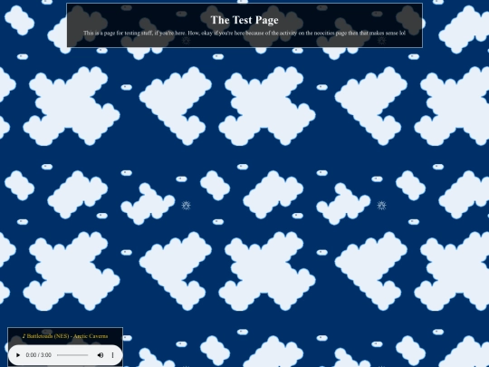 testpage screenshot