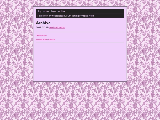blog/archive screenshot