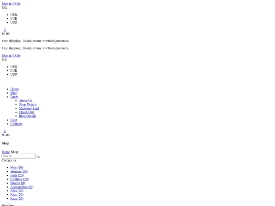 mens fasion /shop screenshot