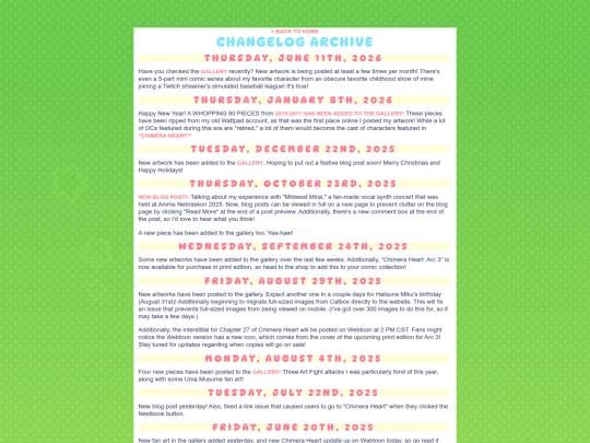 changelog screenshot