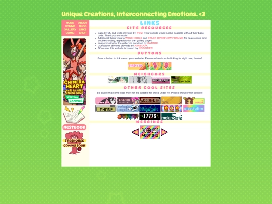 links screenshot