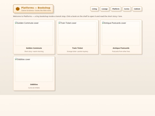 Platforms screenshot