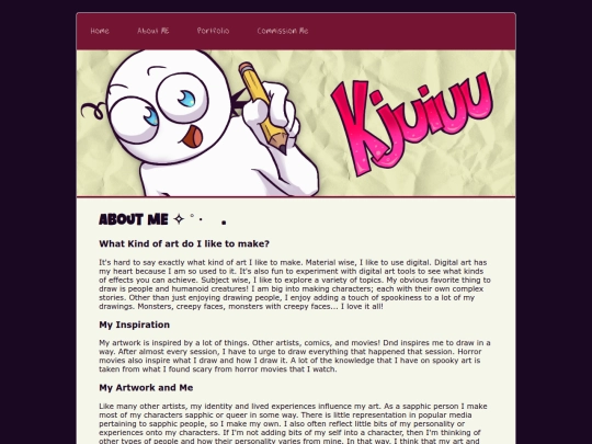 aboutme screenshot