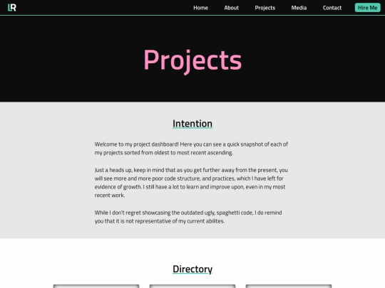 Websitem/projects screenshot