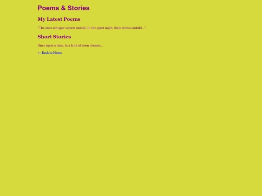 Poems screenshot