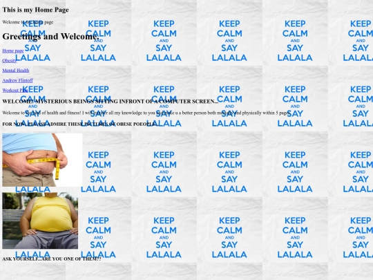 Home page screenshot