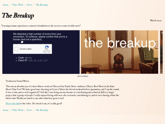 Video Work/Crew/thebreakup screenshot