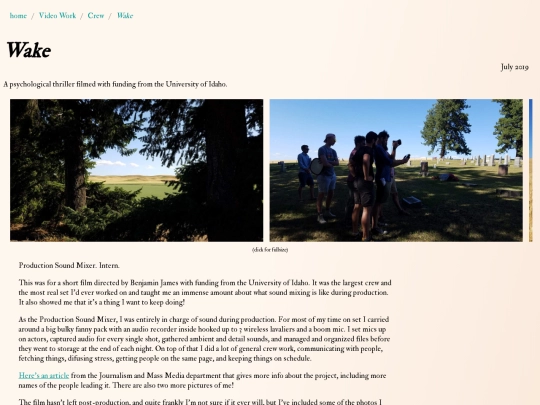Video Work/Crew/wake screenshot