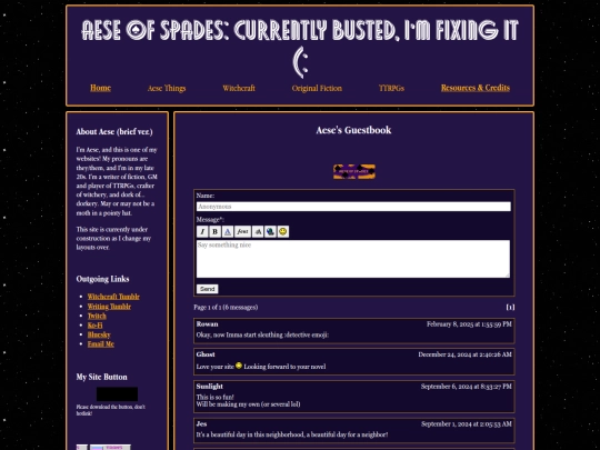 guestbook screenshot