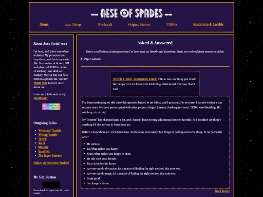 witchcraft/asks screenshot