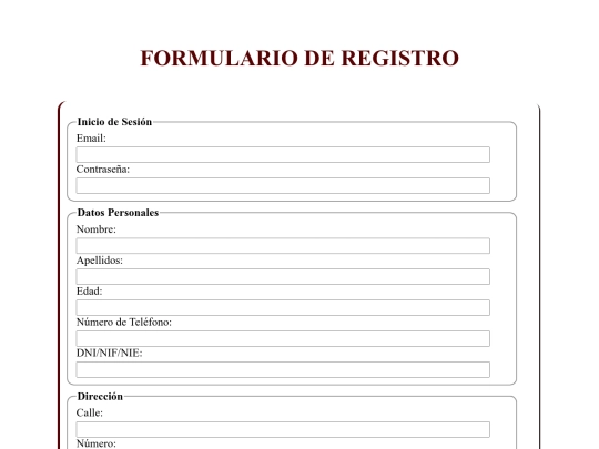formularioRegistro screenshot