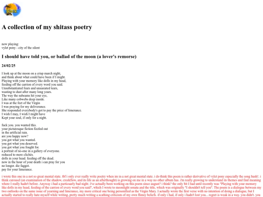 poetry screenshot