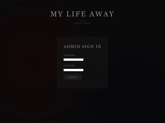 admin screenshot