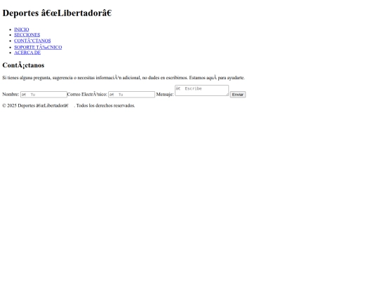 contactanos screenshot