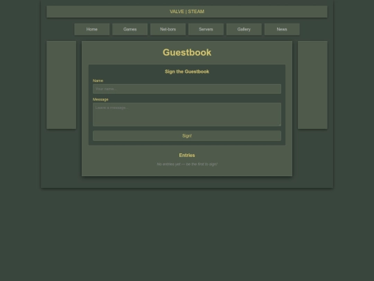 testing/guestbook screenshot