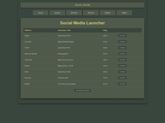 testing/server screenshot