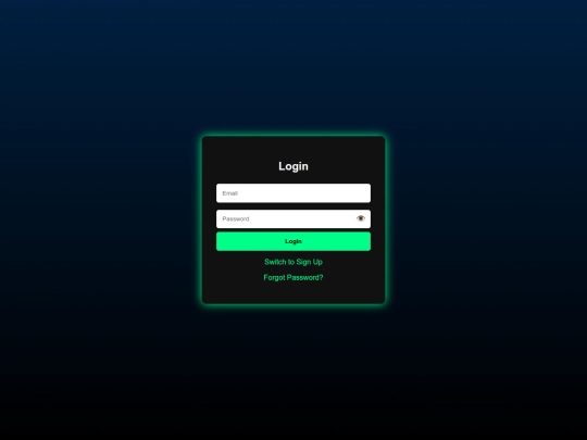 login screenshot
