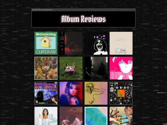 album-reviews screenshot