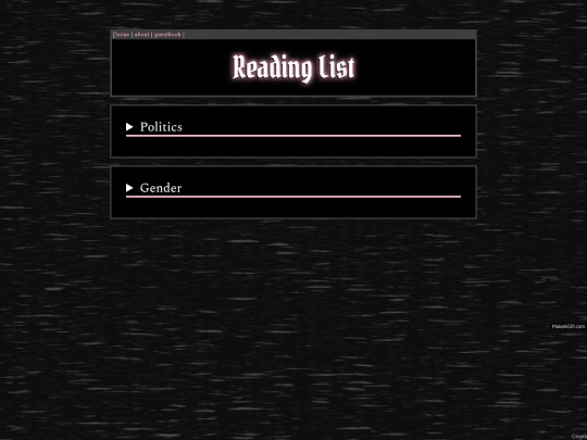 reading-list screenshot