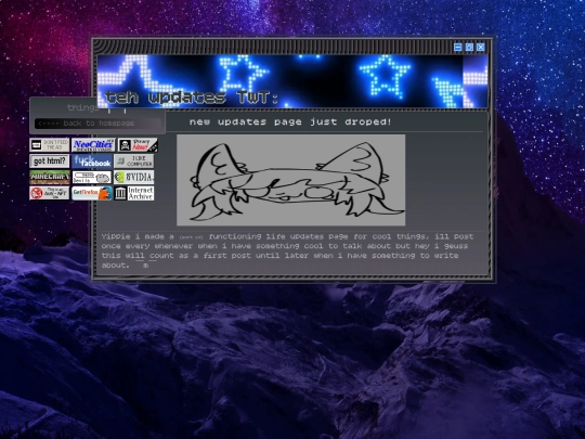 updates screenshot
