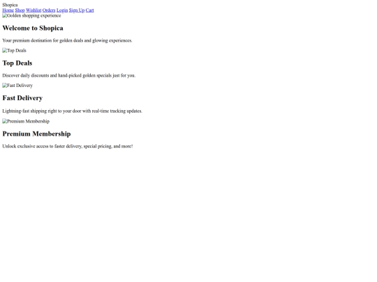 Shopica screenshot
