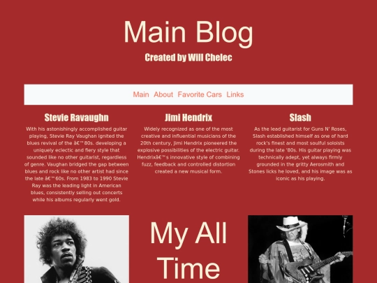 mywebsite screenshot