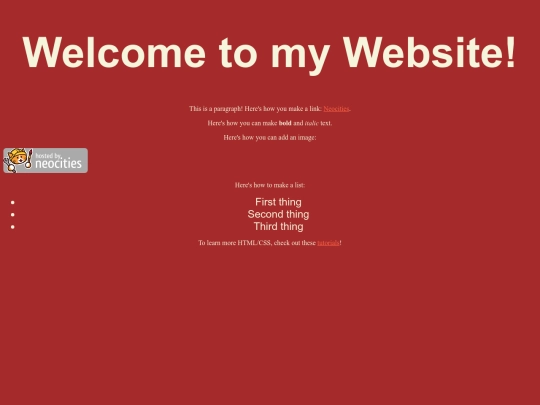 test screenshot