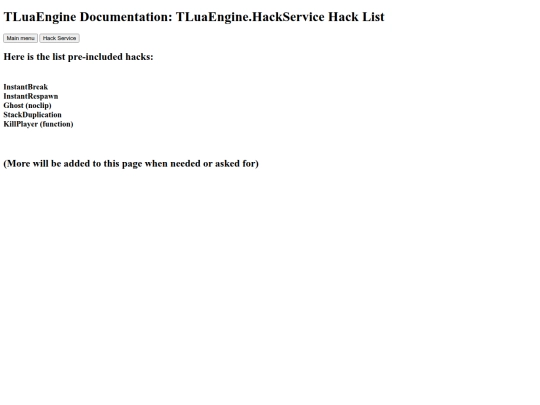 TLuaEngine/HackList screenshot