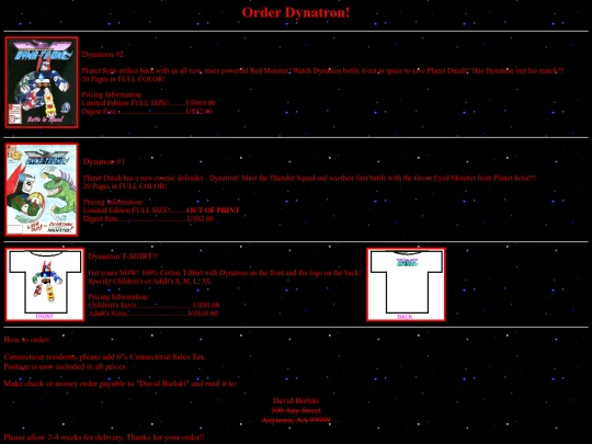 dynatron/order screenshot