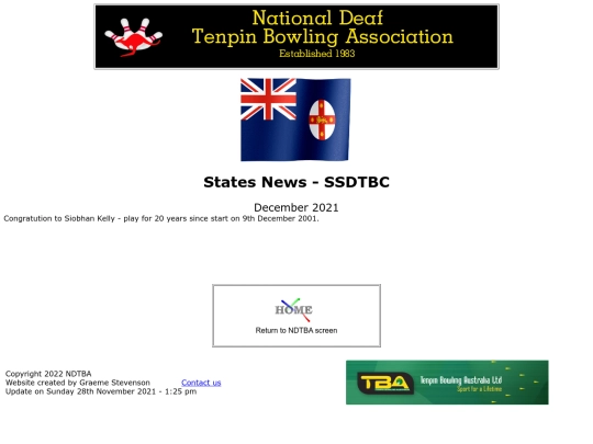 State News - SSDTBC - Dec 2021 screenshot