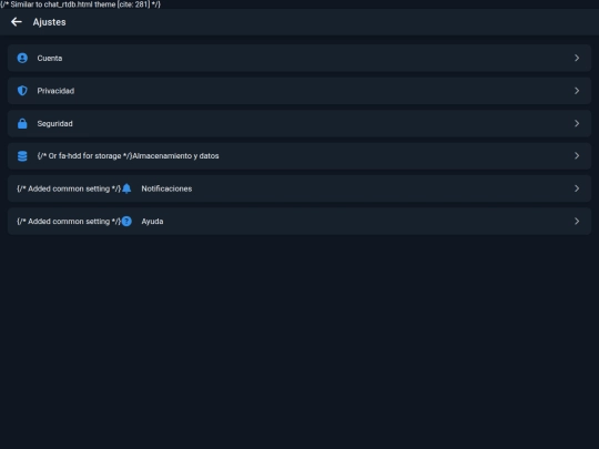 Ajusteschat screenshot
