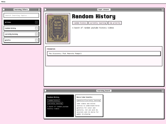 learning screenshot