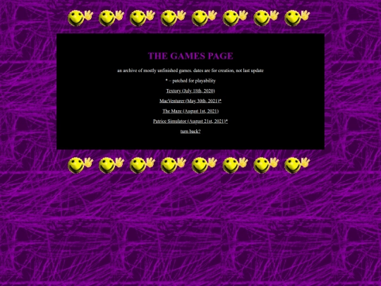 games screenshot