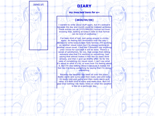 diary screenshot